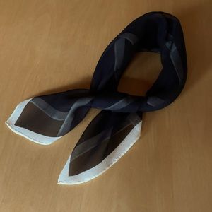 Ann Taylor 100% Silk Black & White Little Silk Scarf